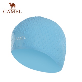 สินค้า Camel หมวกว่ายน้ํา ซิลิโคน กันน้ํา มืออาชีพ ป้องกันหู หมวกว่ายน้ํา