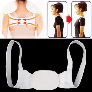 ⚡️BYS⚡️สายพานการแก้ไขที่มองไม่เห็น ดูแลสุขภาพ Adjustable Therapy Posture Body Shoulder Support Belt Brace Back Corrector