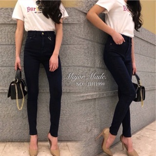 High waist skinny jeans กางเกงยีนส์สกินนี่ เอวสูงปรี๊ด 【Major Made. 】 No.JH1199#