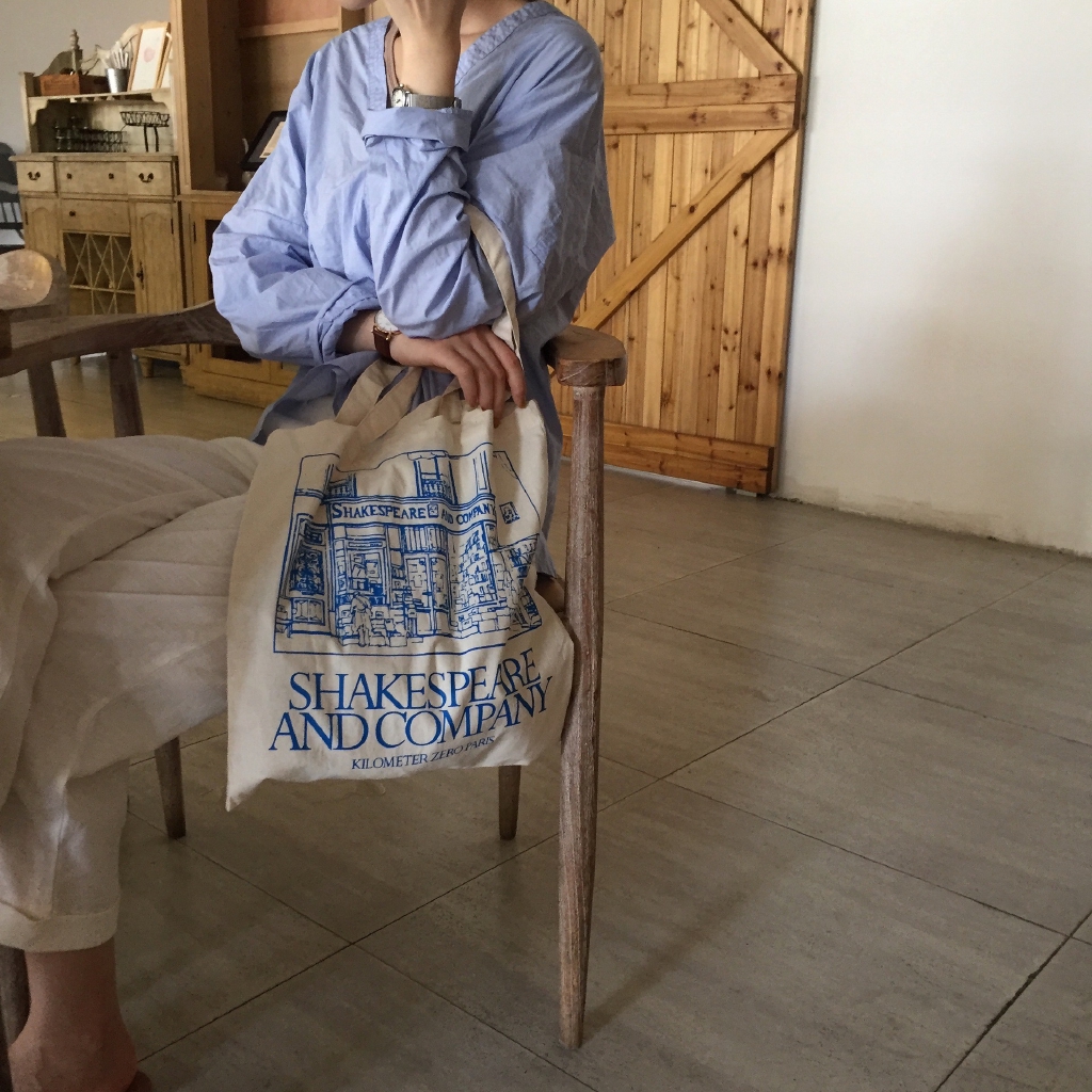 กระเป๋าสะพายไหล่-ผ้าแคนวาส-ลายตัวอักษรภาษาอังกฤษ-สไตล์เกาหลี-เรียบง่าย-เป็นมิตรกับสิ่งแวดล้อม-สําหรับผู้หญิง