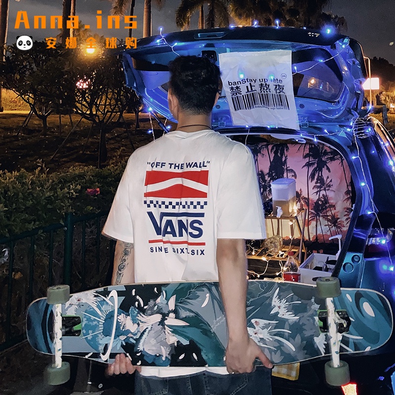 vans-ใหม่-เสื้อยืดลําลอง-แขนสั้น-ผ้าฝ้าย-สําหรับผู้ชาย-ผู้หญิง-vn0a4mmxwht