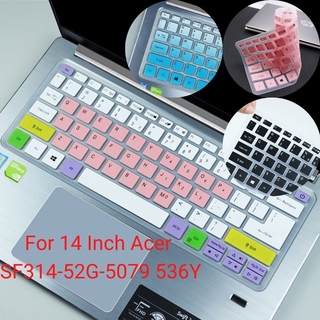 แผ่นซิลิโคนครอบคีย์บอร์ดแล็ปท็อป แบบบางพิเศษ สําหรับ Acer SF314-52G-5079 536Y 14 นิ้ว