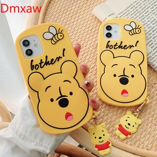 For iPhone 12 Pro Max 12 Mini 11 Pro Max X XR XS Max 7 8 6 6s Plus SE 2020 Soft Case Winnie the Pooh Cartoon cute soft silicone phone case cover