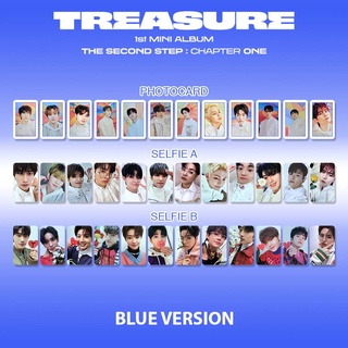 โฟโต้การ์ด TREASURE The Second Step Chapter One Album Blue Version Premium
