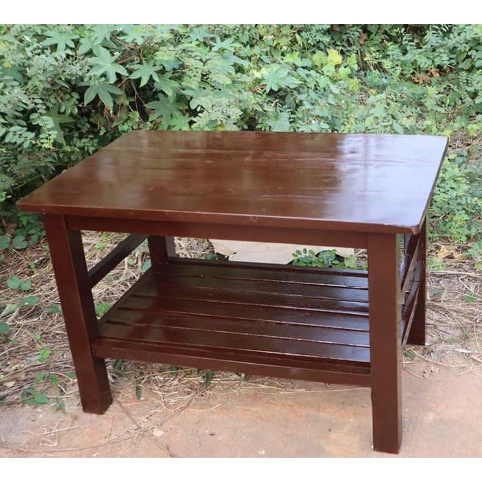 sukthongเเพร่-โต๊ะวางโน๊ตบุ๊คไม้สักเเท้-80-50สูง50cm-สีโอ๊คเเดงเคลือบเงา