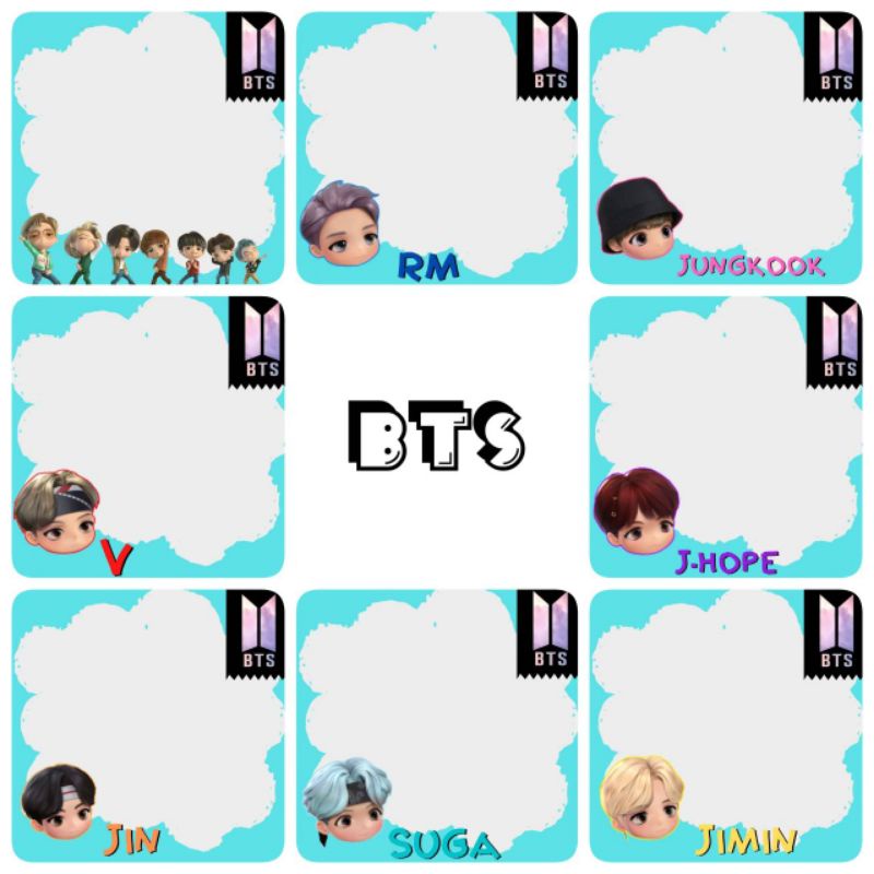 โพสอิท-กระดาษโน๊ตข้อความ-bts-40-แผ่น-ไม่มีกาวในตัว