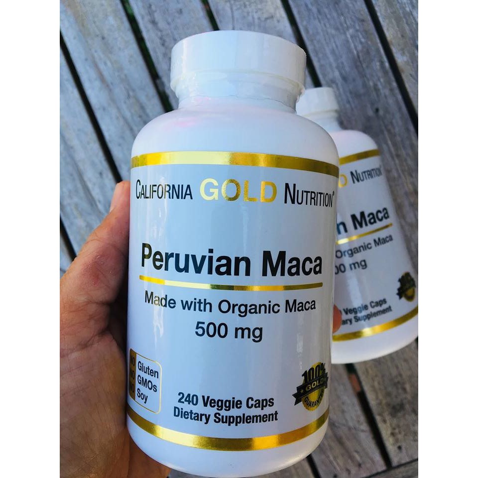 หัวมาคาออแกนิค Peruvian Maca, Organic Root 500mg 240 Veggie Caps (CGN ...