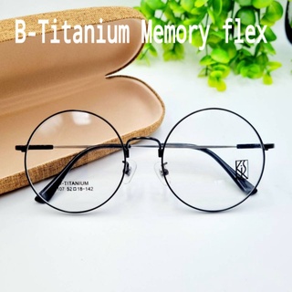 กรอบ​แว่นรุ่น1107​B-Titanium​ Memory​ flex​ขาแว่น​ตา​ บิดงอได้ไม่หัก​ มีความยืดหยุ่น​สูง​ เบาแข็งแรง​ทนทาน​