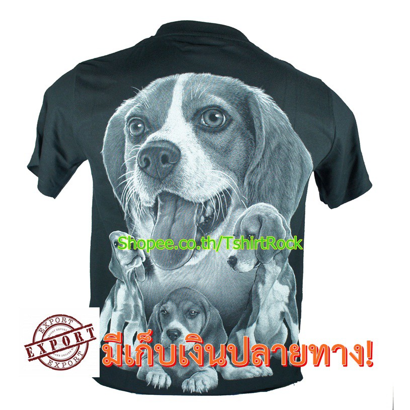 เสื้อยืดวินเทจเสื้อลาย-หน้าสุนัข-บีเกิ้ล-beagle-dog-และลูก-เสื้อยืด-สกรีนหน้าหลัง-ไซร์ยุโรปs-5xl
