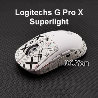 แผ่นฟิล์มสติกเกอร์ กันลื่น ป้องกันเหงื่อ น้ําหนักเบา สําหรับเมาส์ Logitech G Pro X