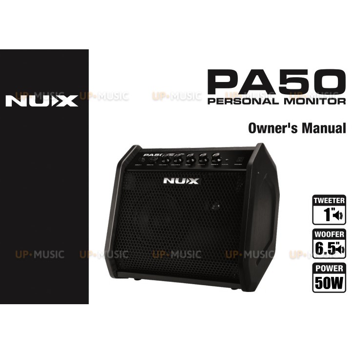 ภาพสินค้ามอนิเตอร์แอมป์ Nux PA50 สำหรับเครื่องดนตรี กลองไฟฟ้า,กีตาร์,เบส,คีย์บอร์ด,นักร้อง ฯลฯ จากร้าน upmusicstore บน Shopee ภาพที่ 5