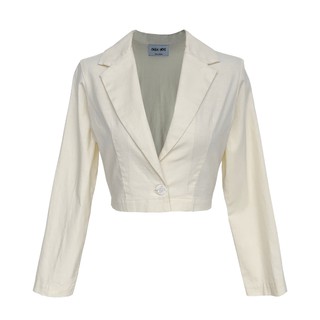 CALLA CREATIV Karem Blazer - White mini blazer เสื้อคลุมบลาเซอร์ สีขาว (Calla Iris)