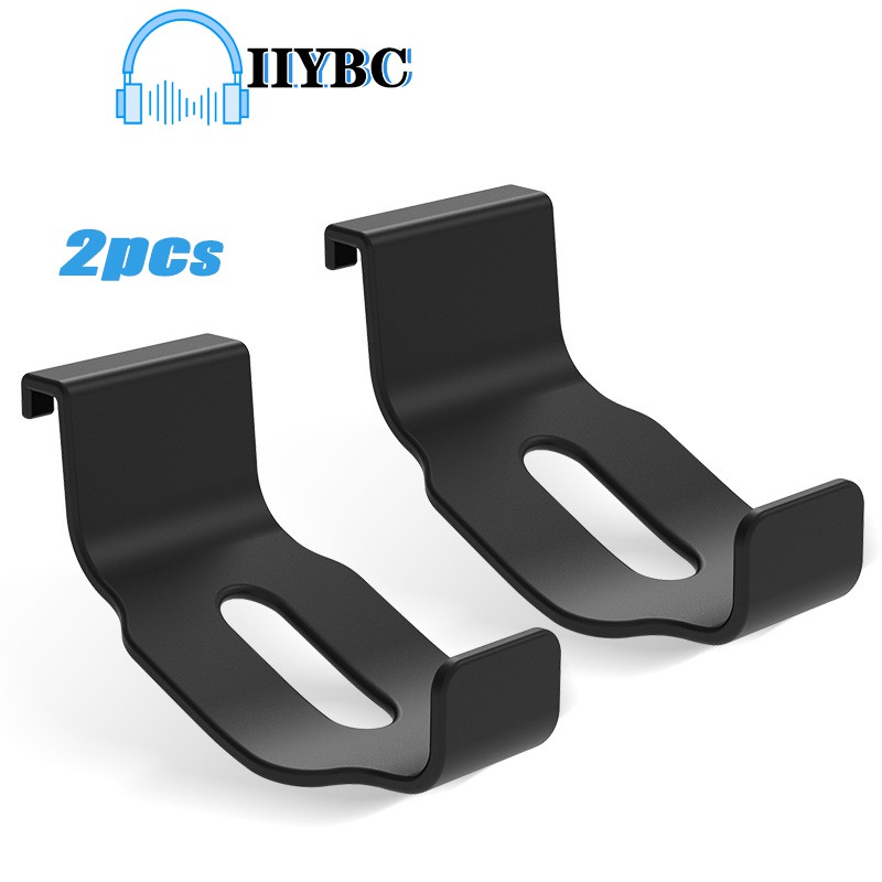 ภาพหน้าปกสินค้าIIYBC ที่จับสำหรับจัดเก็บชุดหูฟัง ที่วางหูฟังเกม ขาตั้งเกมใต้โต๊ะ 2pcs ที่เก็บหูฟังเหมาะสำหรับ PS5