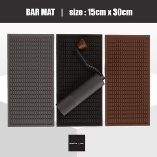 แผ่นยางบาร์ bar mat ขนาด 15cm x 30cm