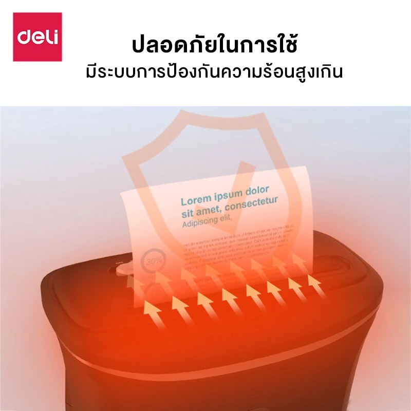 Deli เครื่องทำลายเอกสาร เครื่องทำลายกระดาษ อุปกรณ์สำนักงาน Paper Shredder รุ่น E9945 & E9947 & E9948 & ET014 & ET015 & ET021 & ET023