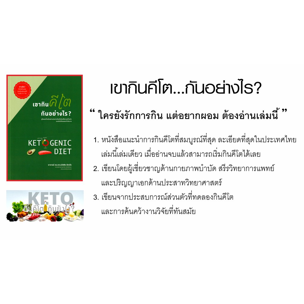 หนังสือ-เขากินคีโต-กันอย่างไร-คู่มือให้ความรู้การลดน้ำหนักด้วยโปรแกรมคีโต-ketogenic-diet-ตารางการกินเมนูคีโตไดเอท-keto