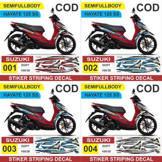 สติกเกอร์รูปลอก ลาย Suzuki hayate 125 ss Ar01