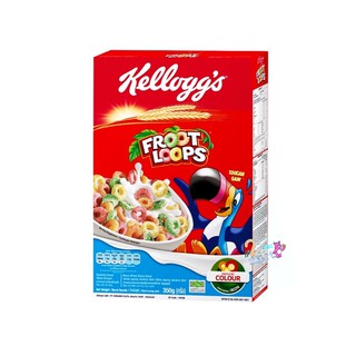 Kelloggs Froot Loops เคลล็อกส์ ฟรูตลูปส์ อาหารเช้า ซีเรียลธัญพืช