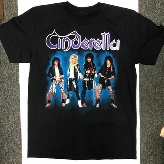 เสื้อยืดสีขาวเสื้อยืด ผ้าฝ้าย 100% พิมพ์ลาย Super Cinderella Band Christmas สุดเท่S-4XL