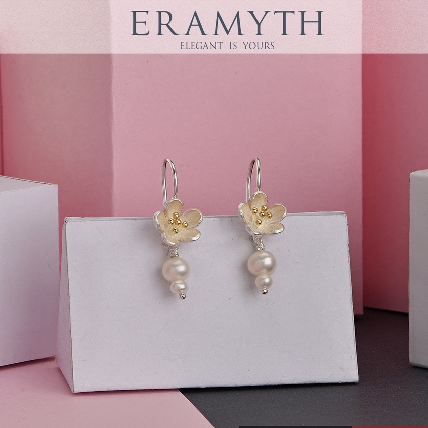 eramyth-jewelry-ต่างหูเงินแท้-แบบห้อย-ประดับด้วยมุกน้ำจืด-คัดเกรด-sle-0093