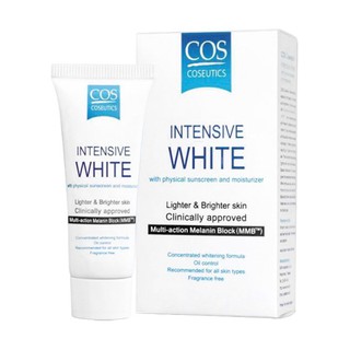 COS Coseutics Intensive White Cream (30 g.)ช่วยให้ผิวแลดูสว่างกระจ่างใส