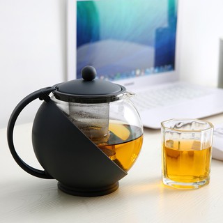 "ใหม่"กาชงชาญี่ปุ่น กาชงชาฐานพลาสติก กาชงชาแก้วใส กาน้ำชา กาแก้วชงชา กาชงชาปากสั้น พร้อมที่กรองสแตนเลส