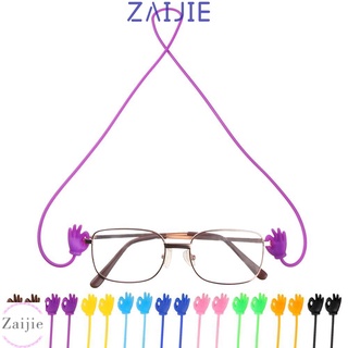 สินค้า ZAIJIE Men Women Glasses Strap Durable Neck Cord Eyeglasses Rope Glasses Chain Silicone Anti-Slip Glasses Accessories Sports Eyewear Lanyard/Multicolor