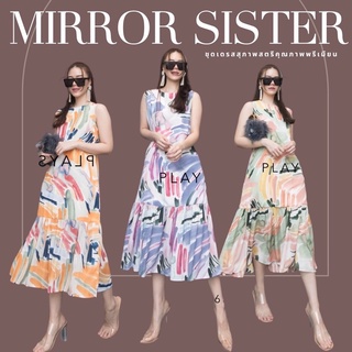 Code : 00630.2 เดรสทรงปล่อย เดรสใส่สบาย เดรสหลวมๆ งานป้าย mirrorsister