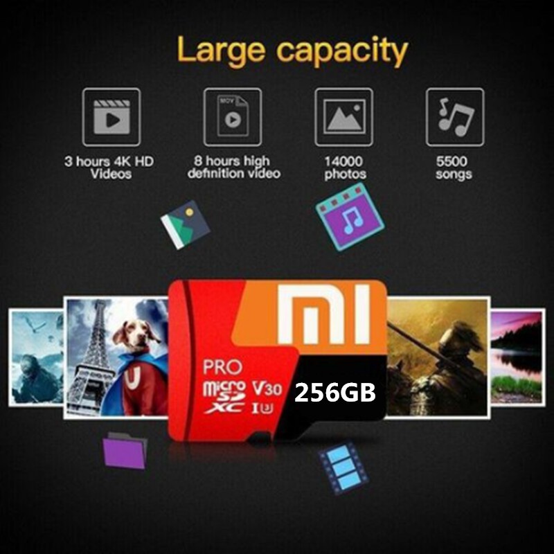 xiaomi-การ์ดหน่วยความจํา-microsd-microsd-class-tf-ความเร็วสูง-256gb