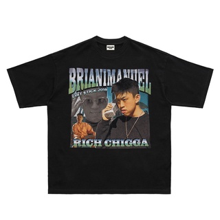 เสื้อยืดแขนสั้น พิมพ์ลาย Rich Brian seven brother สไตล์ฮิปฮอป ทรงหลวมสามารถปรับแต่งได้