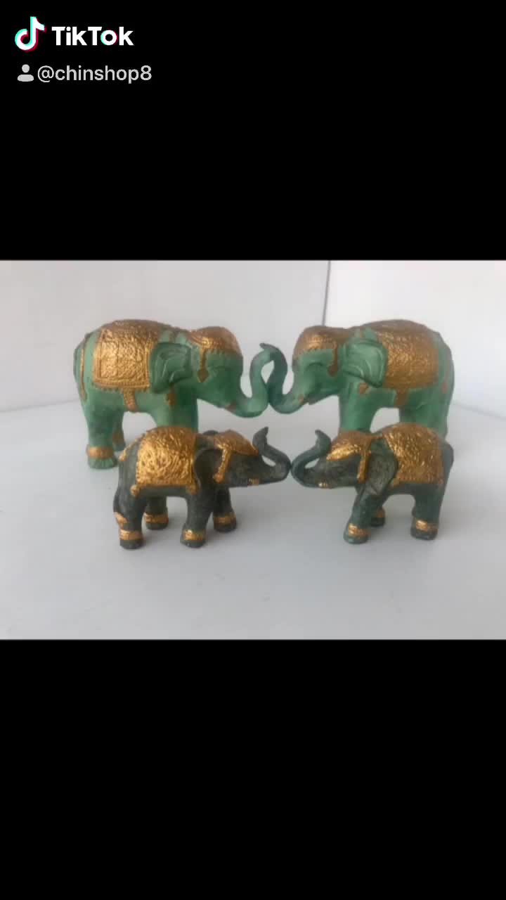 ช้างคู่-ช้างทองเหลือง-2-5-นิ้ว-และ-4-นิ้ว-ราคาคู่
