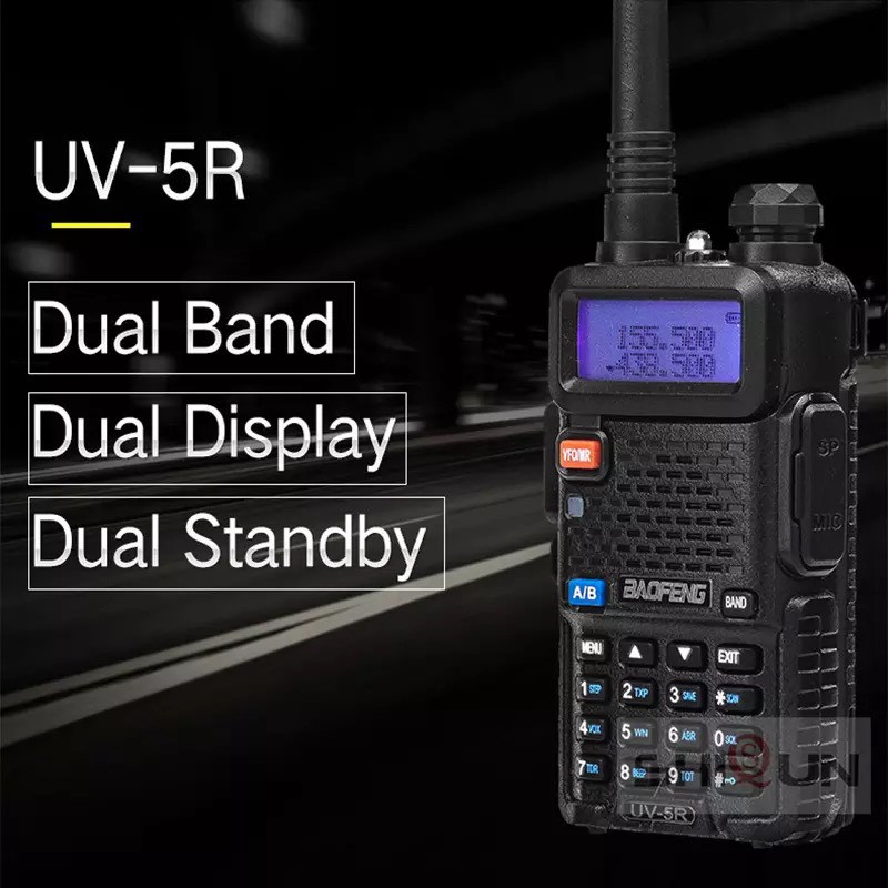 ภาพหน้าปกสินค้า(1ตัว) วิทยุสื่อสาร สีดำ BAOFENG UV-5R ย่านความถี่(136-174/200-260/400-520MHz) Dual Band Radio จากร้าน landh.shop บน Shopee