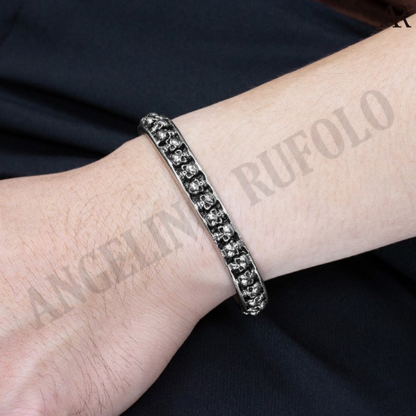 angelino-rufolo-bracelet-ดีไซน์-skull-bangle-สร้อยข้อมือผู้ชาย-stainless-steel-316l-สแตนเลสสตีล-คุณภาพเยี่ยม-สีเงิน
