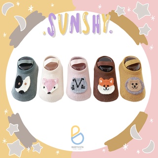 ถุงเท้าเด็ก Babysista รุ่น-Sunshy มีกันลื่น (พร้อมส่ง) มีราคาขายส่ง