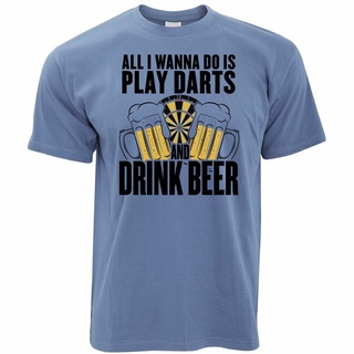 เสื้อยืด พิมพ์ลาย Play Darts And Drink Beer All I Want To Do Pub Slogan 2022