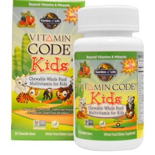 Chewable Whole Food Multivitamin for Kids 30 เม็ด