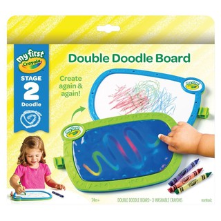 MY FIRST DOUBLE DOODLE BOARD CRAYOLA ชุดกระดานวาดรูป แบบพกพา CRAYOLA 2-in-1 งานศิลปะ อุปกรณ์เครื่องเขียน ผลิตภัณฑ์และของ