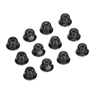 12PCS โลหะ 4mm M4 ล้อล็อคถั่วใช้งานร่วมกับ 1/10 RC รถ Hsp Redcat Traxxas Tamiya Hpi Rc4wd Axial เปลี่ยนชิ้นส่วน