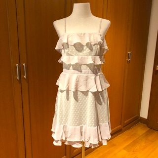 Misty Mynx new with tag ruffle dress size M ใหม่เอี่ยม พร้อมป้ายราคา