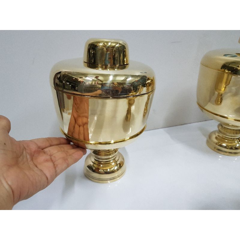 brass-byfa-f1219-ขันน้ำมนต์-6นิ้ว-ขันมีฝา