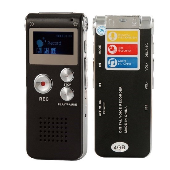 รูปภาพสินค้าแรกของจัดโปร ด่วน  เครื่องอัดเสียง/เครื่องบันทึกเสียง voice recorder รุ่นGH-609 8GB พกพาสะดวก