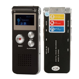 รูปภาพขนาดย่อของจัดโปร ด่วน  เครื่องอัดเสียง/เครื่องบันทึกเสียง voice recorder รุ่นGH-609 8GB พกพาสะดวกลองเช็คราคา