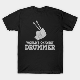 เสื้อยืดโอเวอร์ไซส์เสื้อยืด พิมพ์ลายกลอง Gildan Drummer Drumsticks สําหรับผู้ชาย และผู้หญิง (1)S-3XL