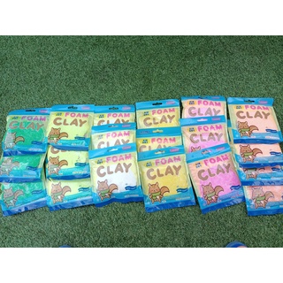 โฟมปั้น foam clay  air dry ดินโฟมปั้น / ทราย NoN Toxic 60 g