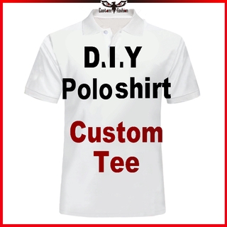 【CustomFashion】เสื้อยืดโปโล แขนสั้น พิมพ์ลายโลโก้ 3D แฟชั่นฤดูร้อน สําหรับผู้ชาย