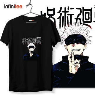 ไม่มีที่สิ้นสุด Jujutsu Kaisen Satoru Gojo Anime Manga Shirt in Black  เสื้อยืด  สำหรับผู้ชาย Women T Shirt Top MNL