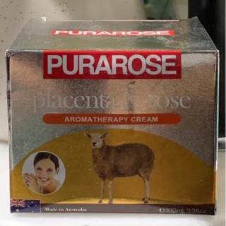 Purarose Placenta & Rose Aromatherapy Cream เพียวราโรส ครีมรกแกะผสมน้ำมันกุหลาบ