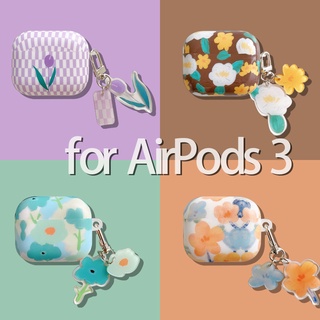 ดอกไม้ Series หูฟังเคส compatible AirPods3 สำหรับ compatible AirPods (3rd) พร้อมจี้เดียวกัน 2021 ใหม่ compatible AirPods3 หูฟังเคสป้องกันสำหรับ compatible AirPodsPro กรณี compatible AirPods2gen กรณี