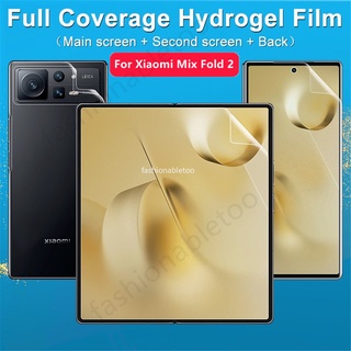 ฟิล์มไฮโดรเจล ป้องกันหน้าจอ ไฮโดรเจลนิ่ม ไม่ใช่กระจกนิรภัย สําหรับ Xiaomi Mix Fold 2 Fold2 MixFold2