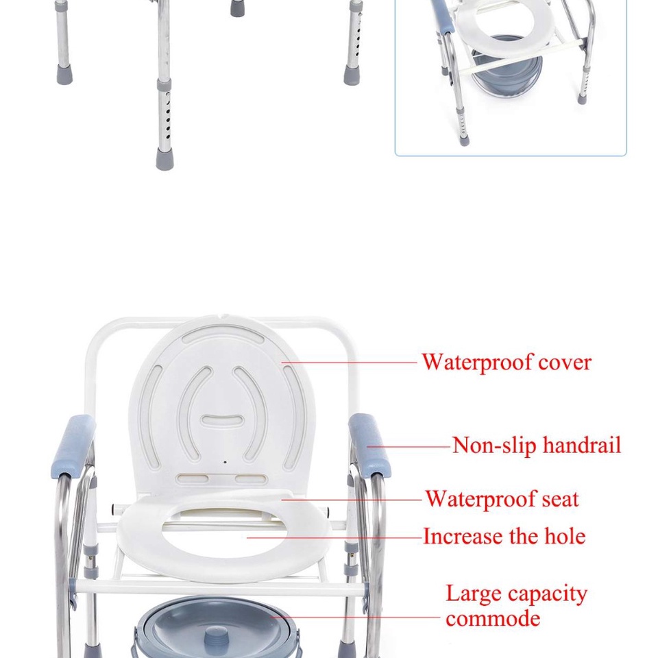 เก้าอี้นั่งถ่าย-อาบน้ำ-อลูมิเนียม-เก้าอี้นั่งถ่าย-โครงอลูมิเนียมอัลลอยด์-น้ำหนักเบา-wheelchair-พับได้-โครงอลูมิเ